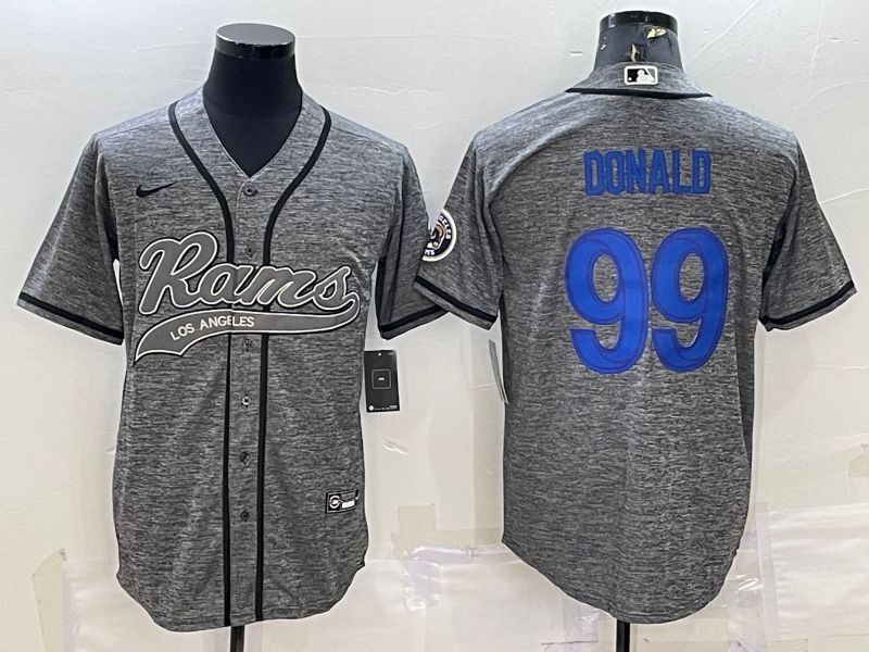 Men Los Angeles Rams #99 Donald Grey hemp ash 2022 Nike Co branded NFL Jersey->tampa bay buccaneers->NFL Jersey